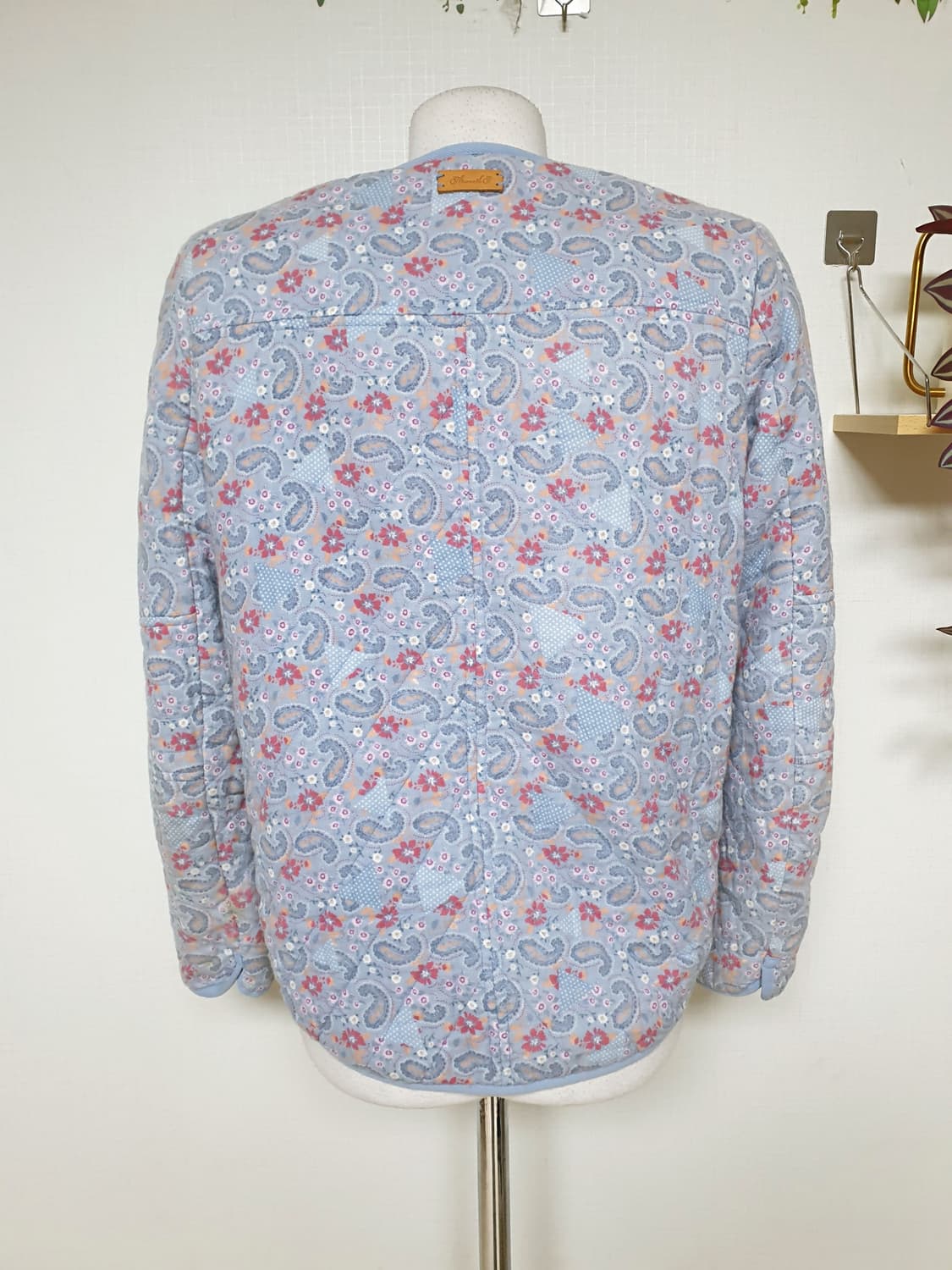 써스데이아일랜드 페이즐리 누빔자켓 55 블루 S 상품이미지8