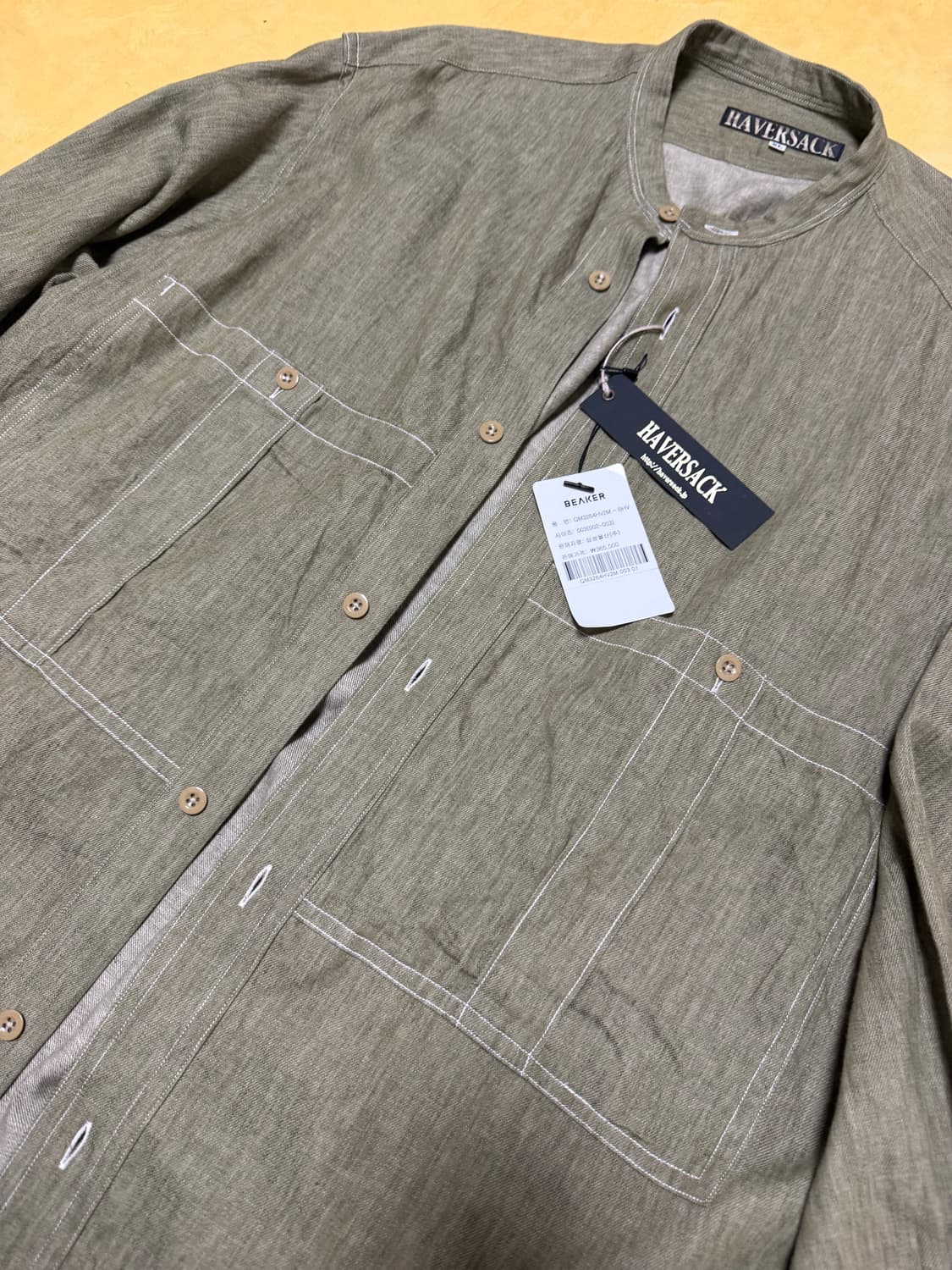 HAVERSACK 하버색 일본 명품 린넨 마 셔츠 남방 105XL  상품이미지4