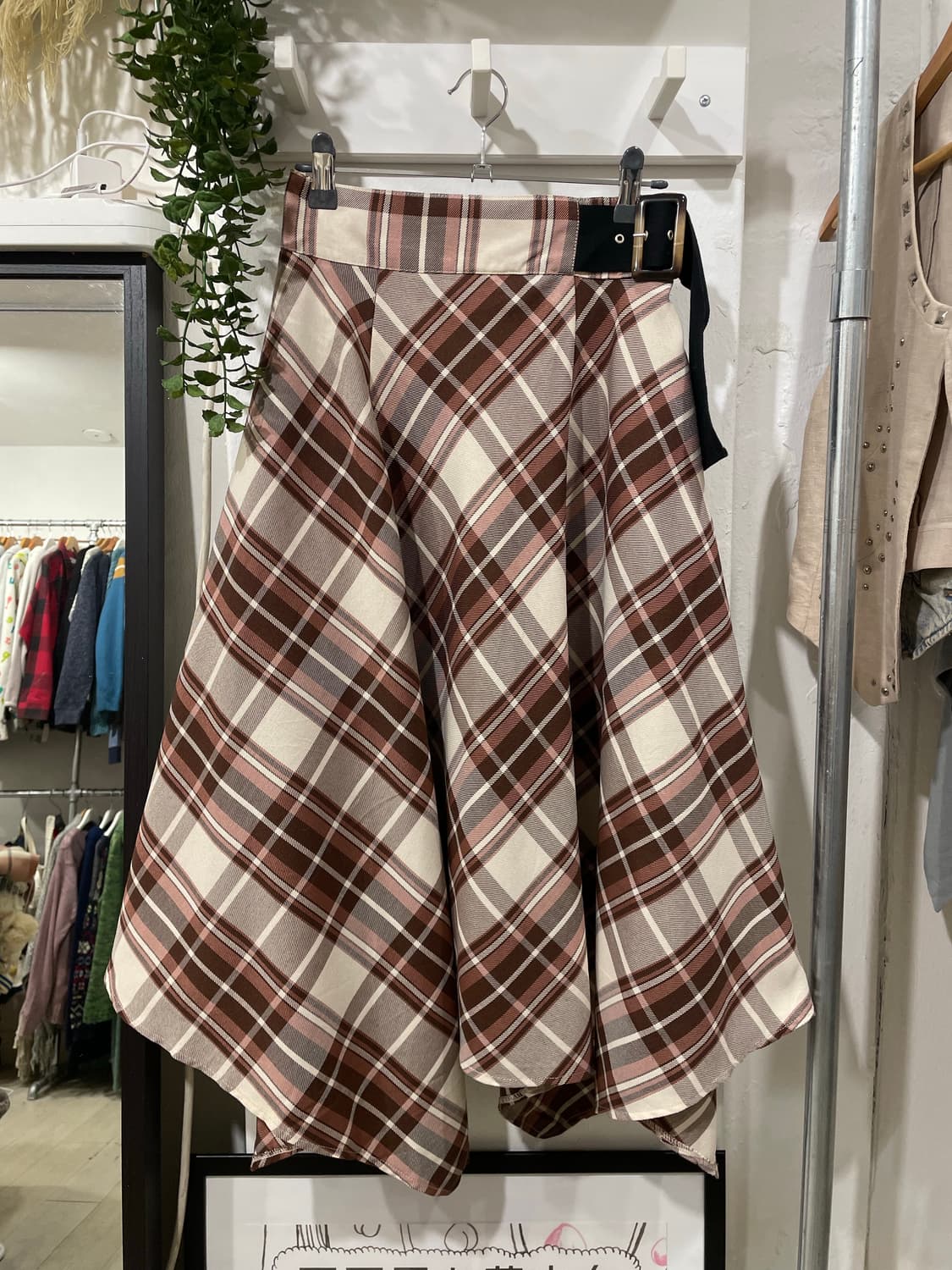 Check Asymmetrical Skirt 상품이미지7