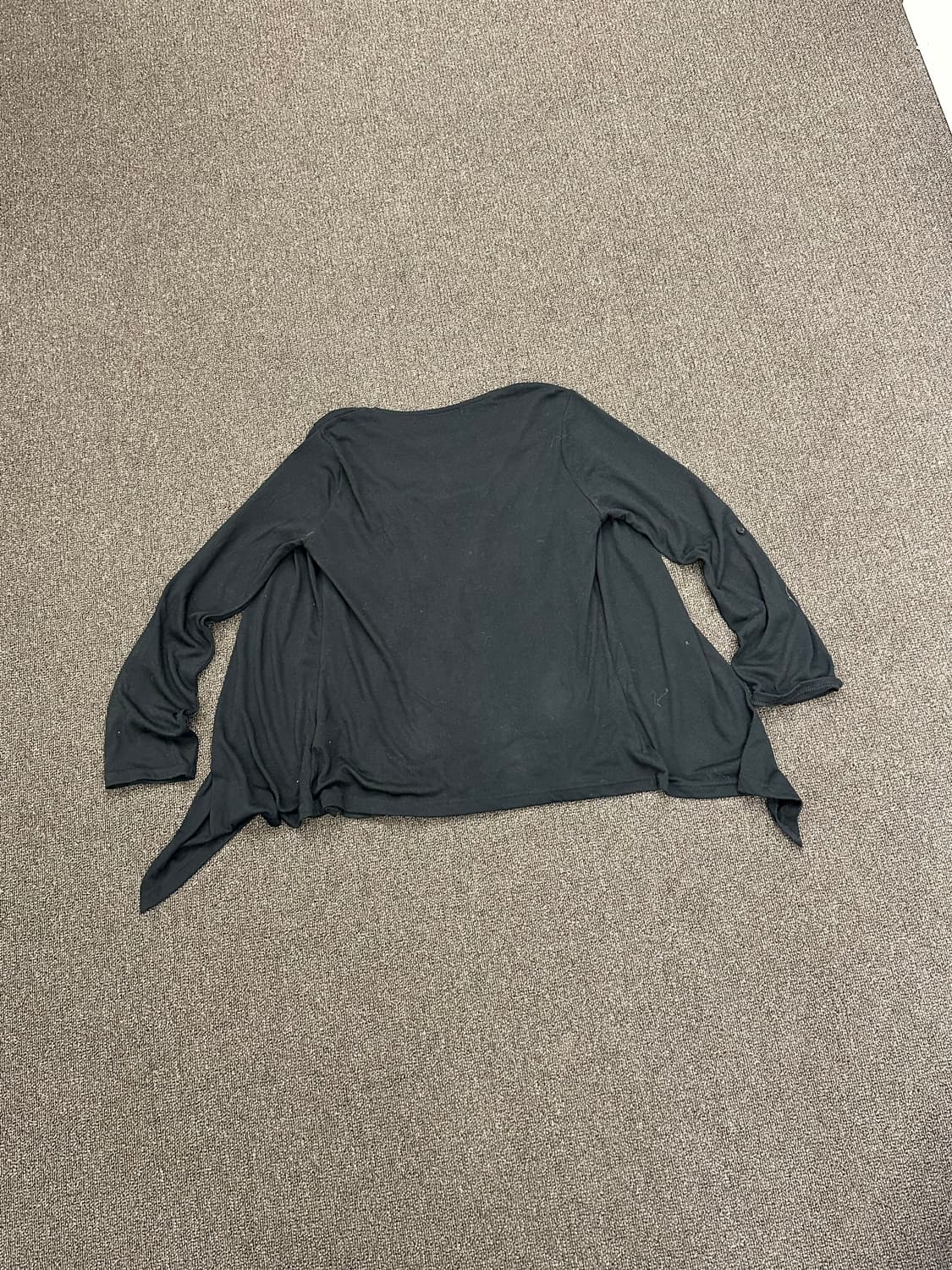 M)Japanese vintage 여성 체크 레이스 레이어드 롱슬리브 상품이미지8