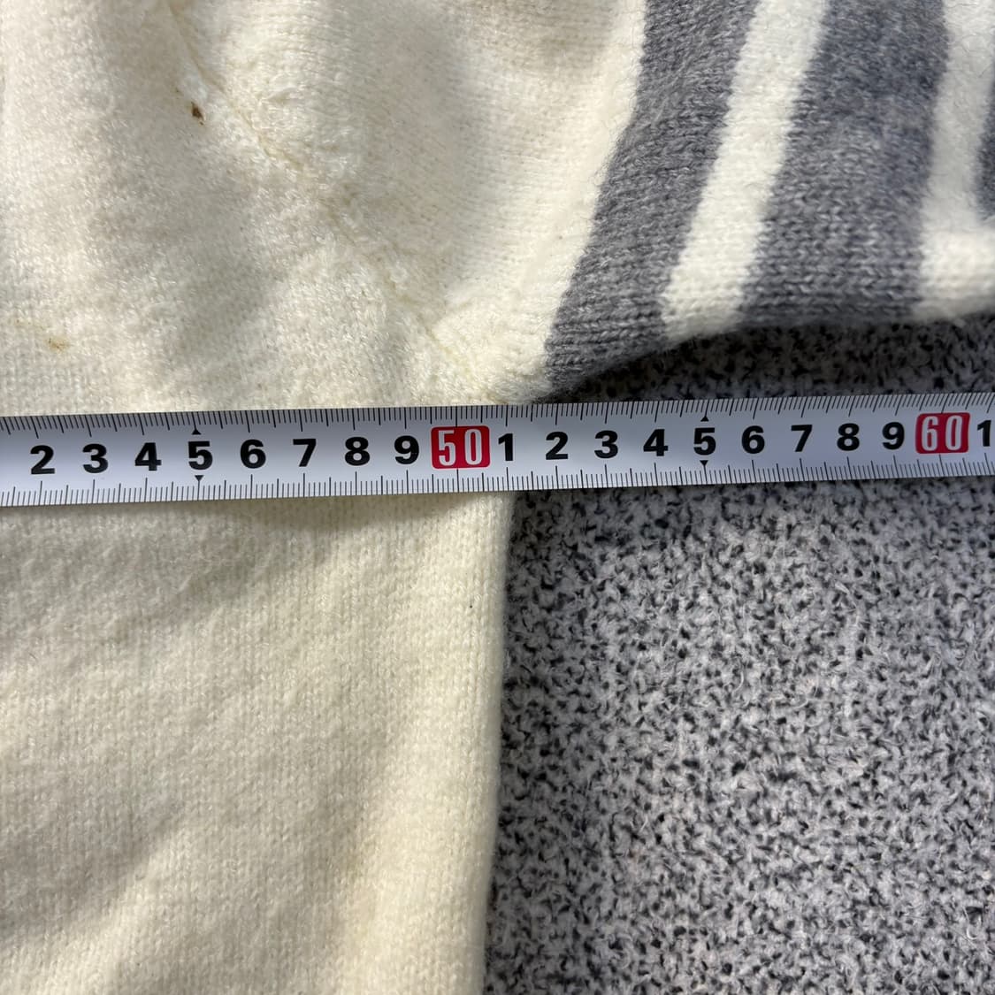 실측확인 고급 여성 브이넥 배색 가디건 0323J 상품이미지6