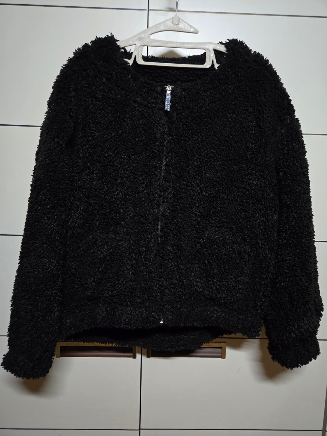 안다르 부클 뽀글이 블랙 자켓 상품이미지1