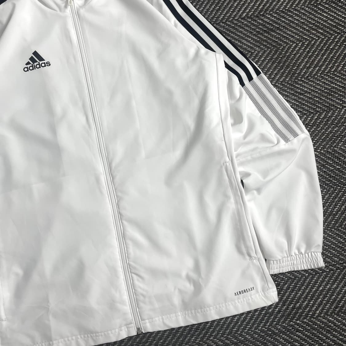 아디다스 화이트 박시핏 우븐 트랙 바람막이 자켓o 3506 상품이미지2