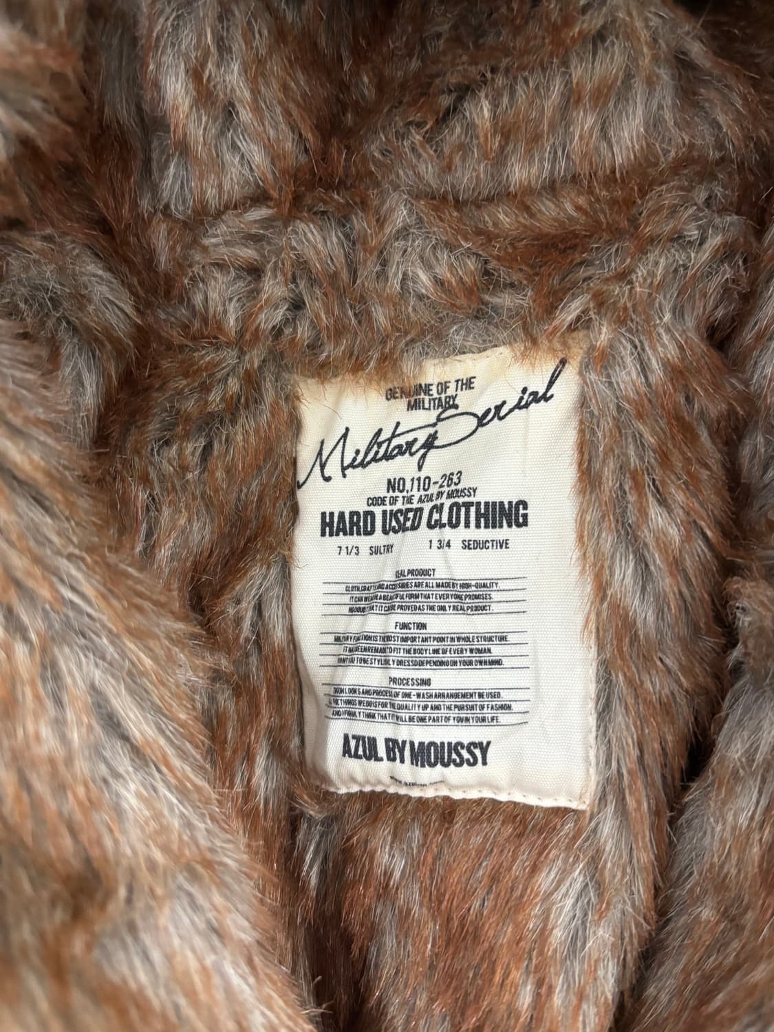 [MOUSSY] Y2K Mood Over-Fur Hoodie Parka 상품이미지8