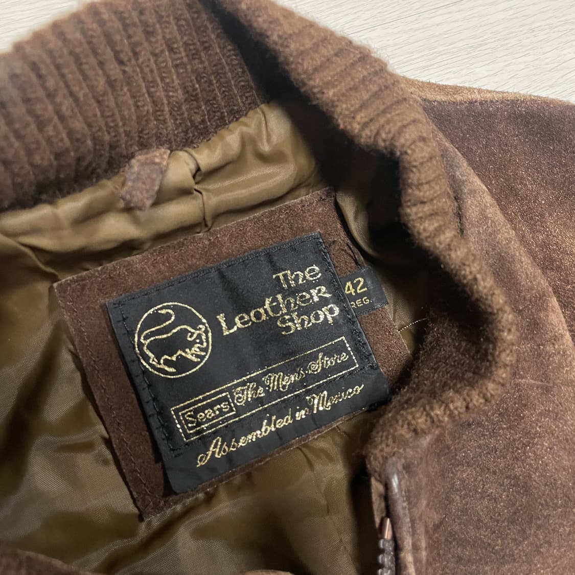 Sears 스웨이드 봄버 가죽자켓 블루종 상품이미지3