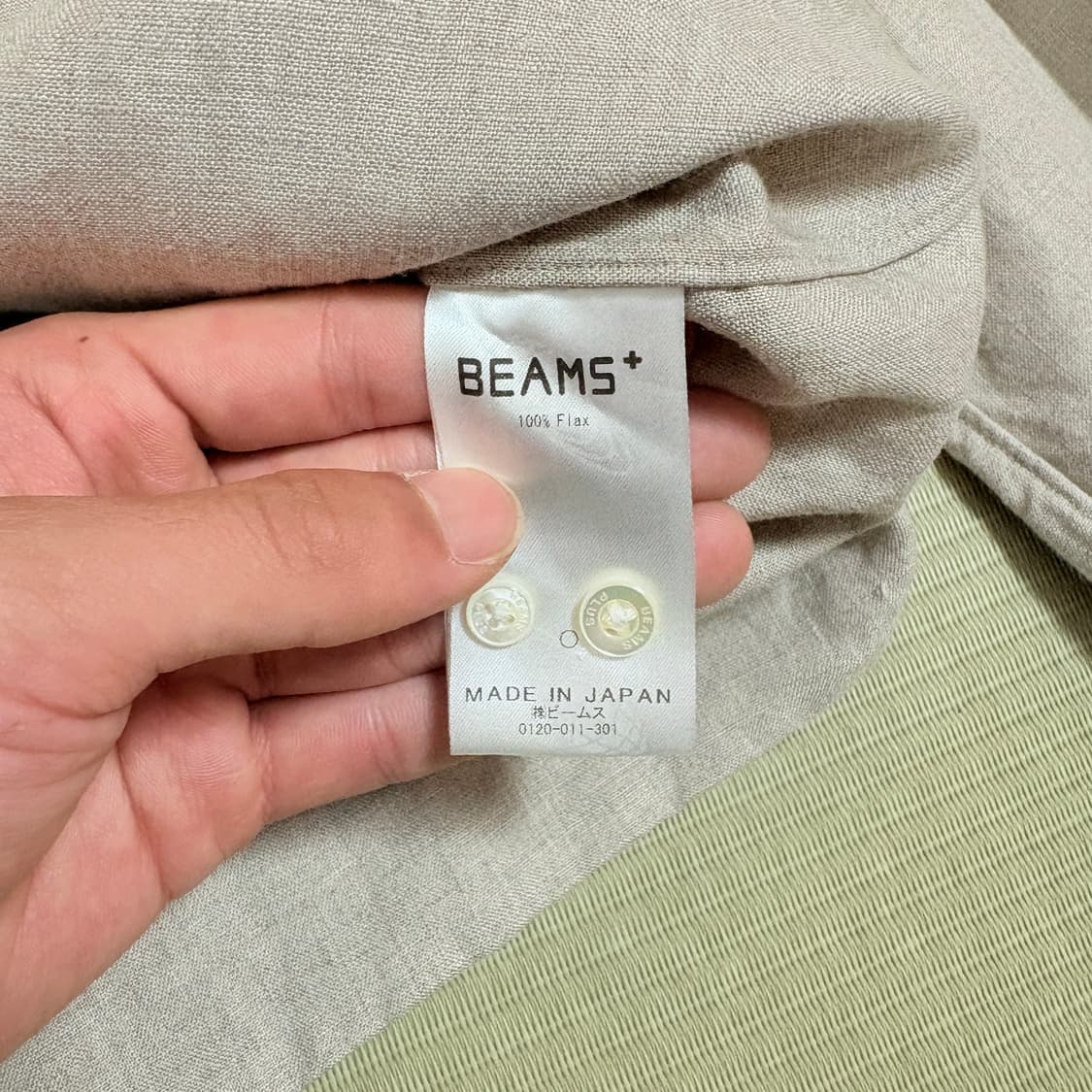 BEAMS PLUS 빔즈 플러스 린넨 셔츠 상품이미지6