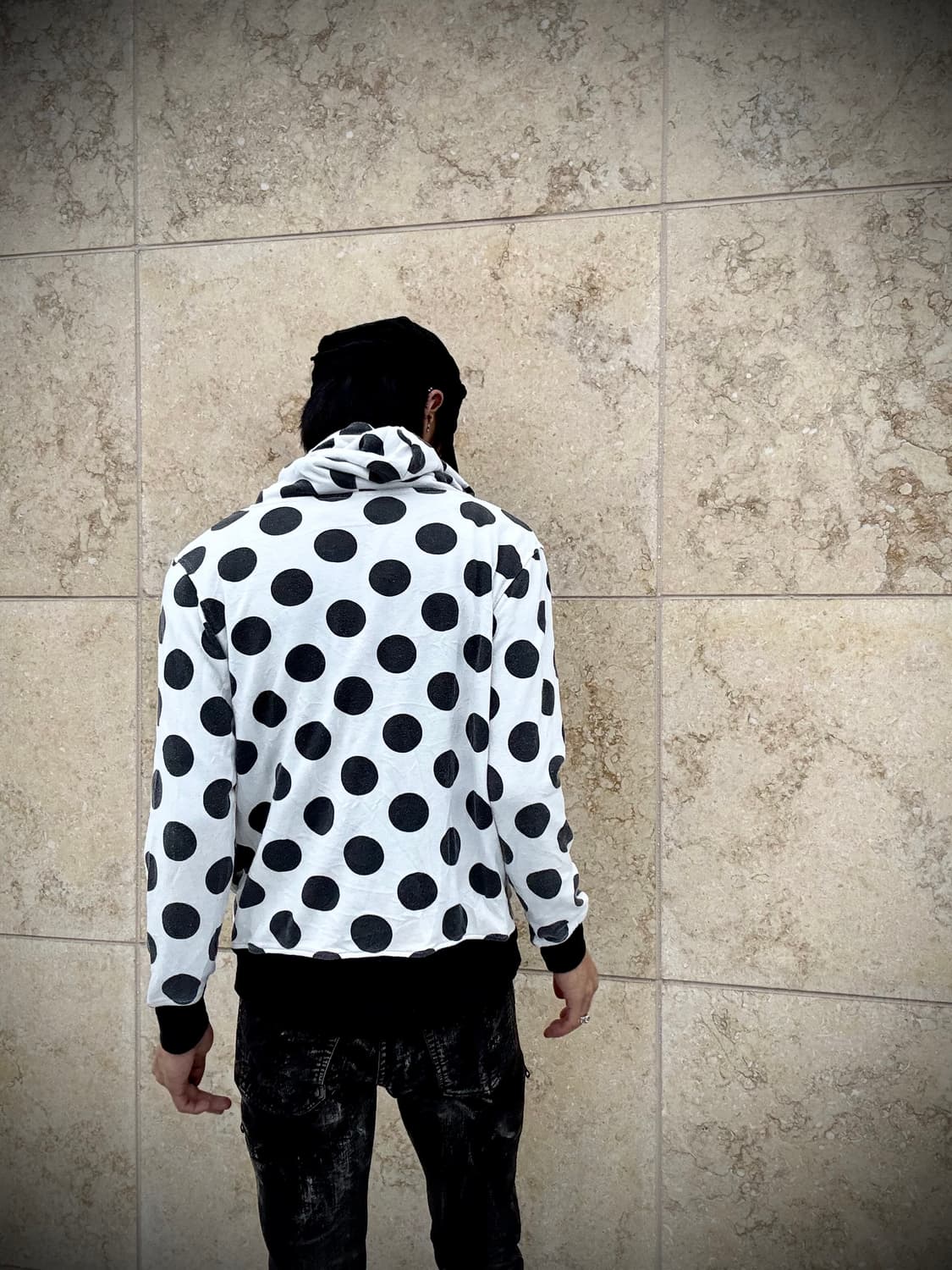 “RAGOUT” Y2K Dot Pattern 2-way Hoodie zi 상품이미지7