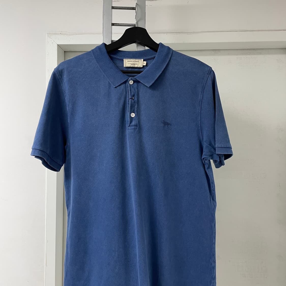 메종키츠네 PK 반팔 카라티 블루 XL 상품이미지2