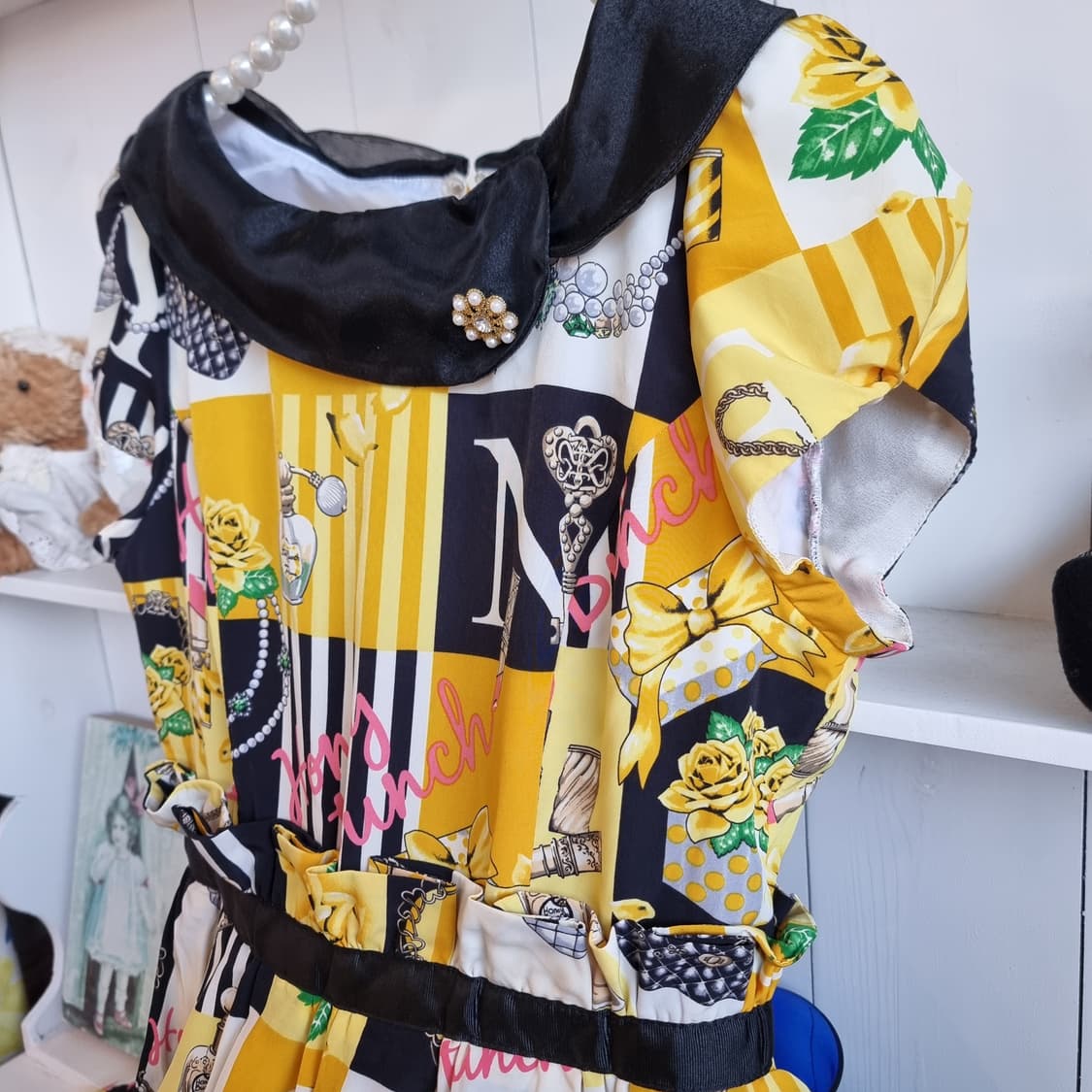 Honey Bunch 허니번치 퍼퓸 로즈  주얼리 아카이브 원피스 상품이미지3