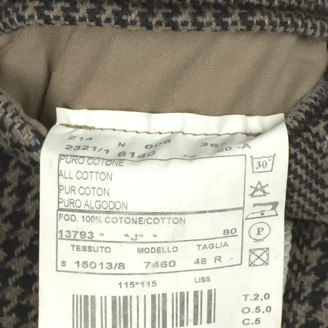 [48(M~L)] L.B.M. 1911 코튼 체크 더블코트 상품이미지9