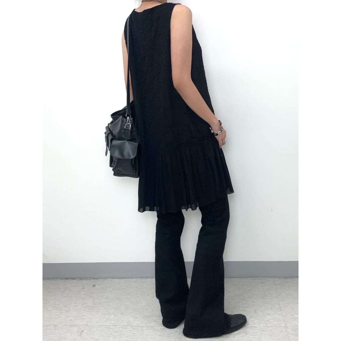 빈티지 블랙 레이스 원피스 상품이미지3