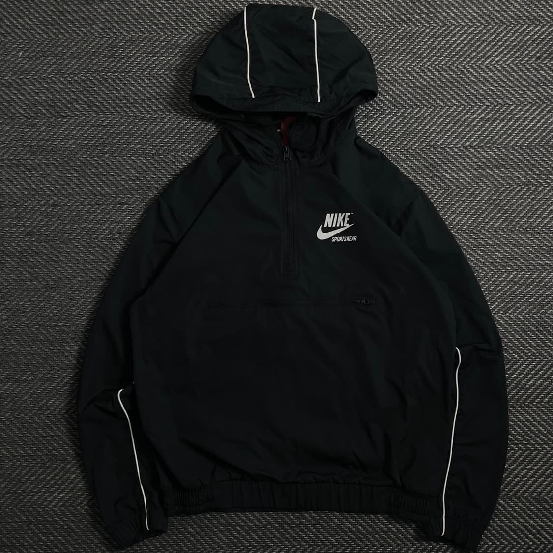 나이키 빅로고 블랙 우븐 아노락 웜업y 4227 상품이미지2