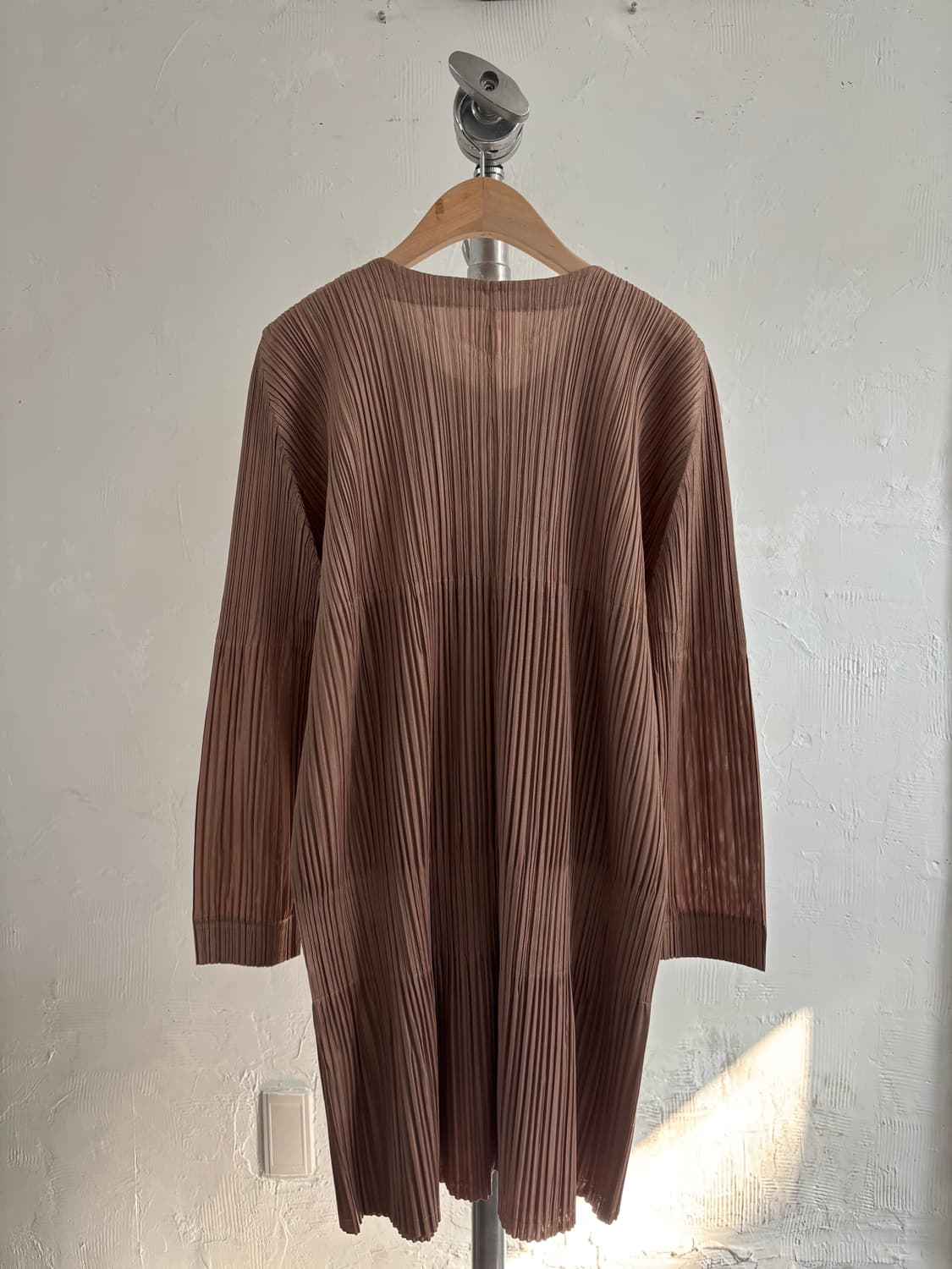 Pleats Please 플리츠플리즈 브라운 플리츠 집업 자켓  상품이미지9