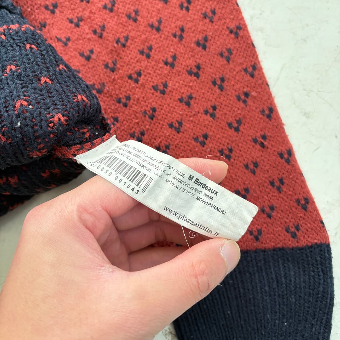 PIAZZA ITALIAMAN 빈티지 니트 스웨터 M 상품이미지6