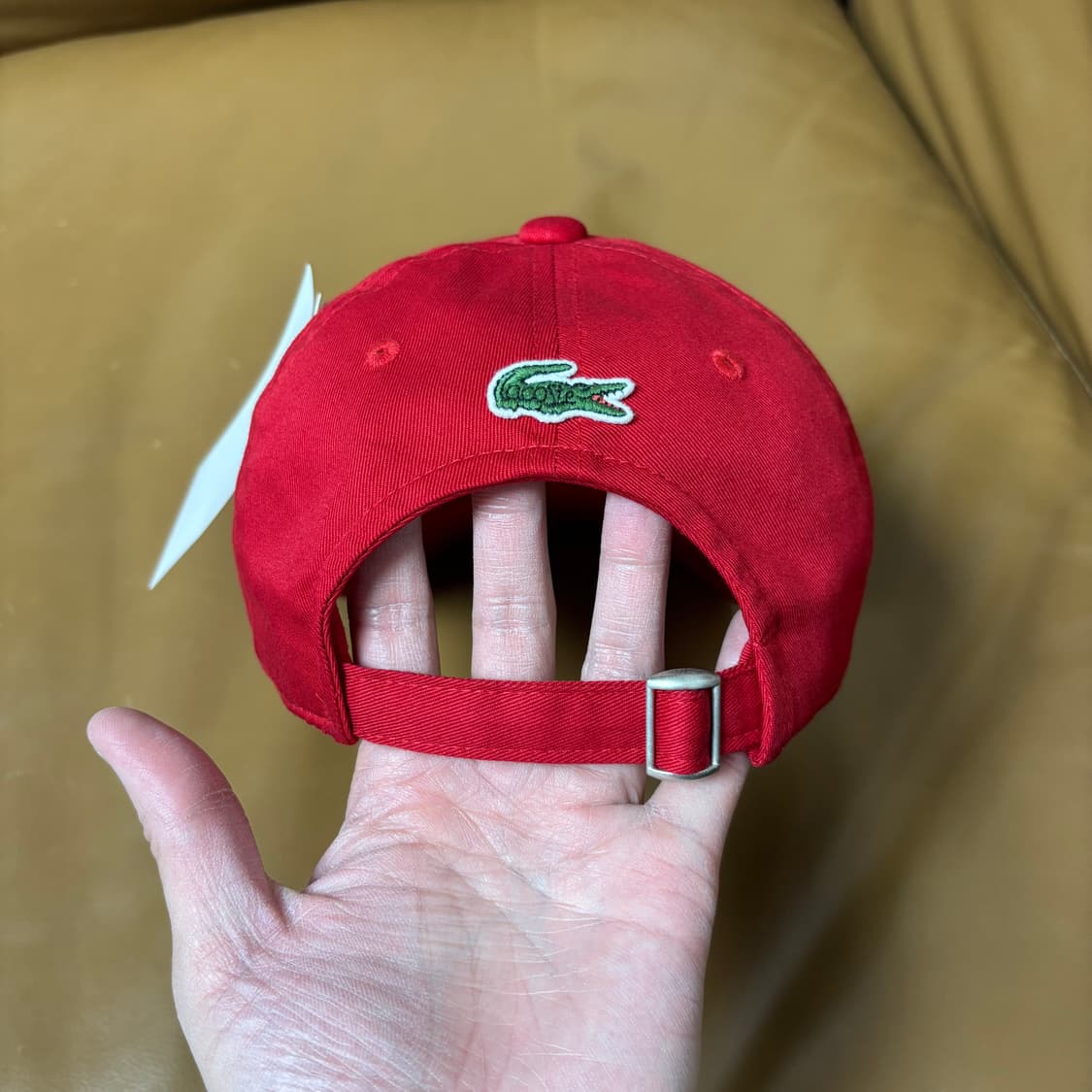 빔즈 빔스 라코스테 6패널 볼캡 모자 테니스 클럽 레드 상품이미지8