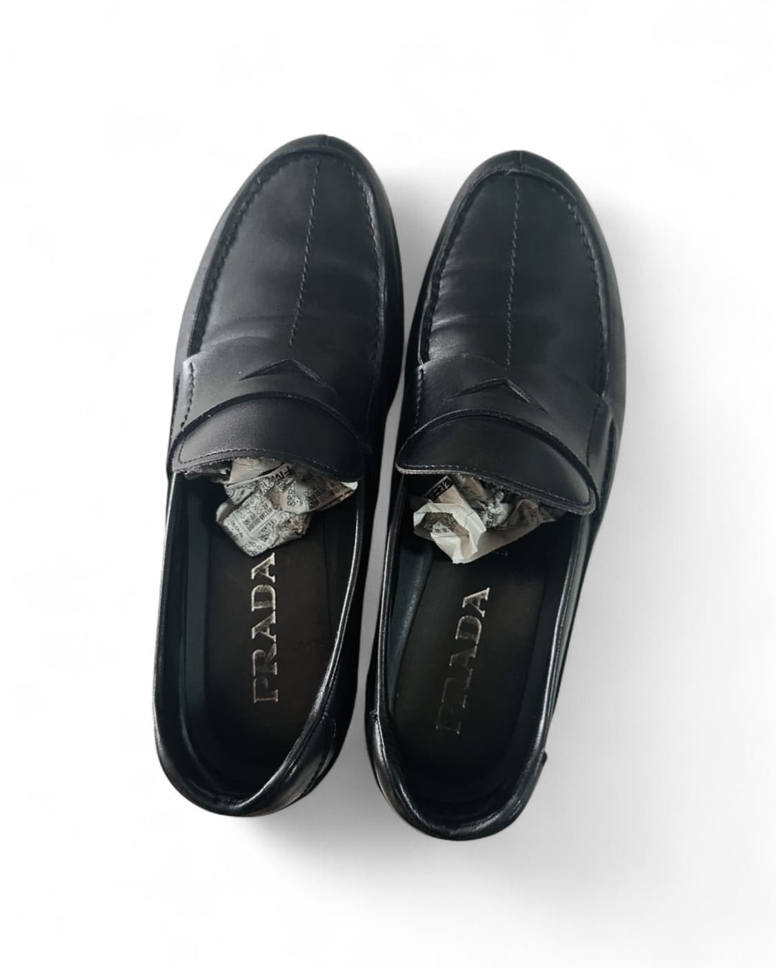 프라다 블랙 레더 로퍼 상품이미지2