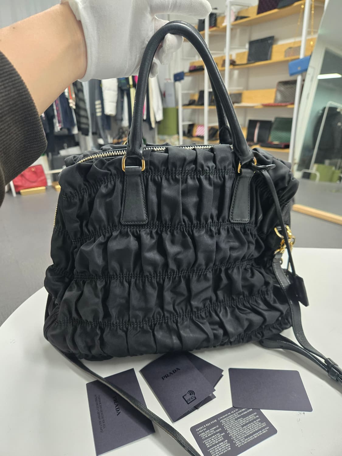 [A급컨디션] 프라다 고프레 숄더백 상품이미지2