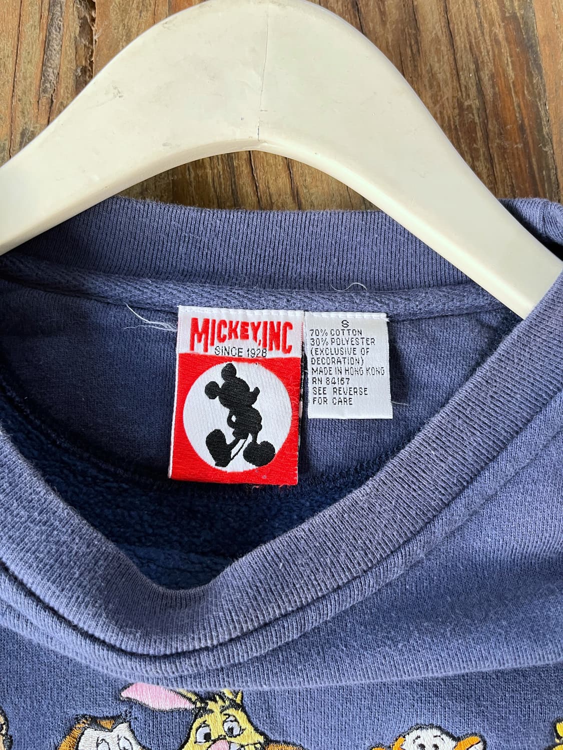 90's 빈티지 디즈니랜드 푸우 스웻 미키.inc 상품이미지4