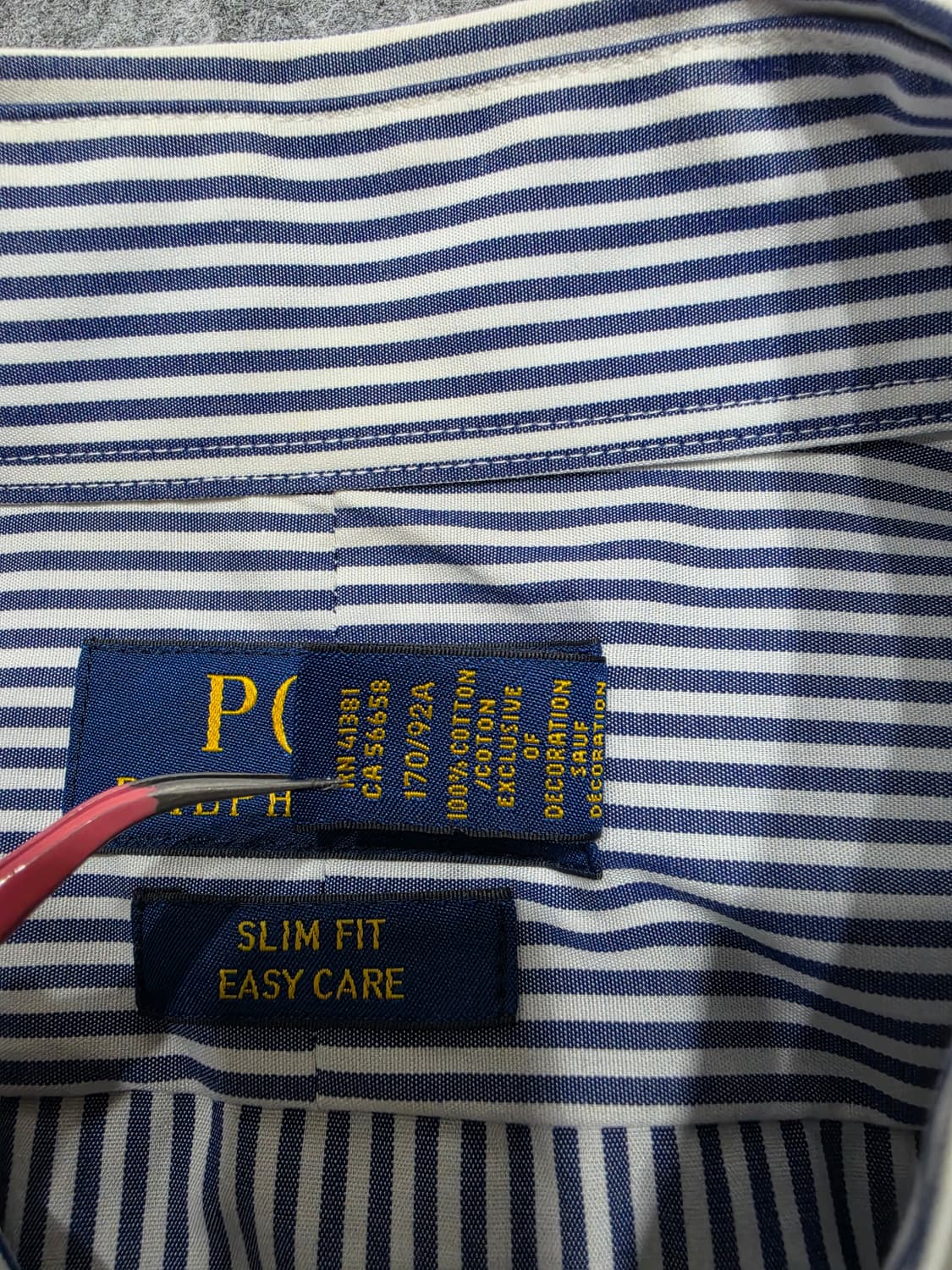 폴로 랄프로렌 스트라이프 슬림핏 셔츠 15 1/2 상품이미지7