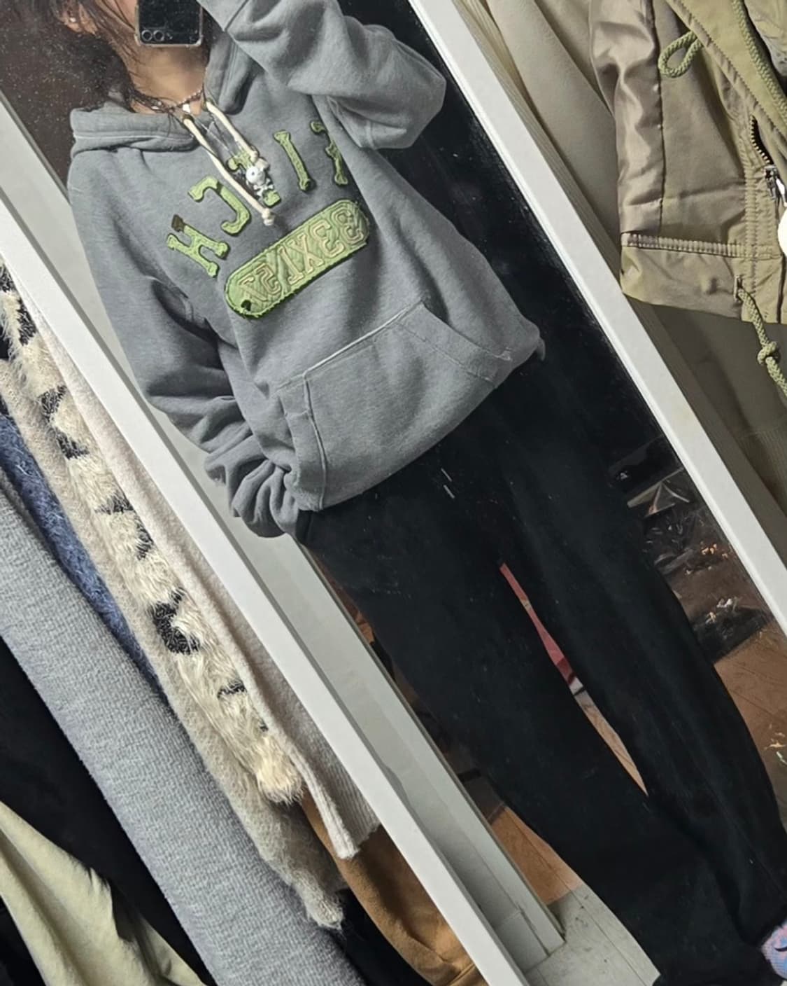 아베크롬비 회색후드 상품이미지2