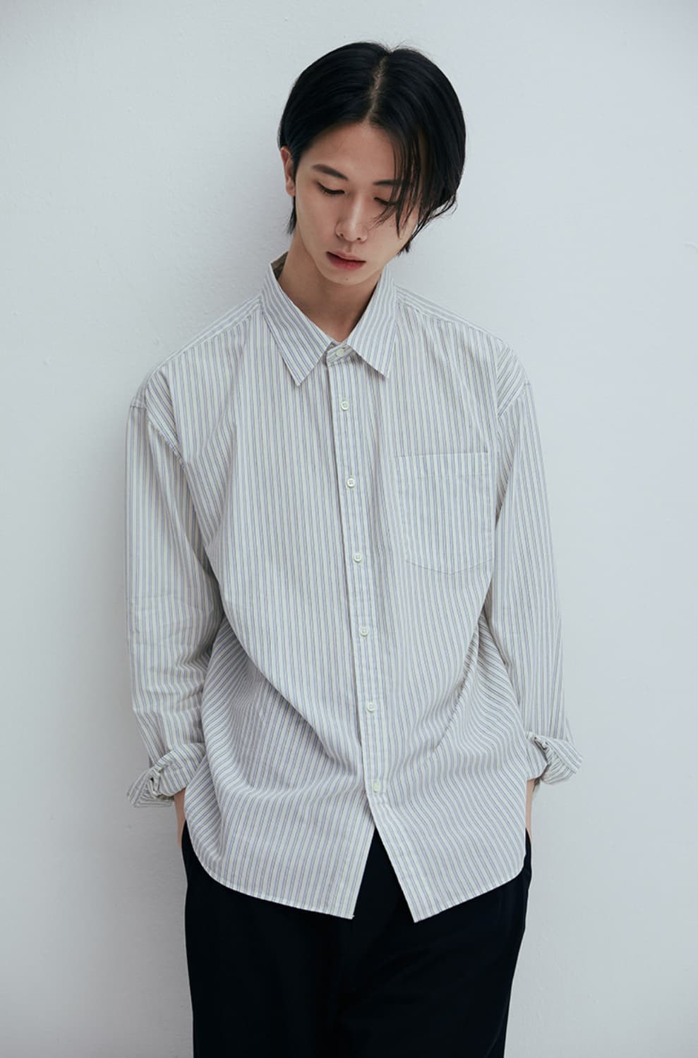 유니온 블루 THAMES STRIPE SHIRT S 상품이미지4