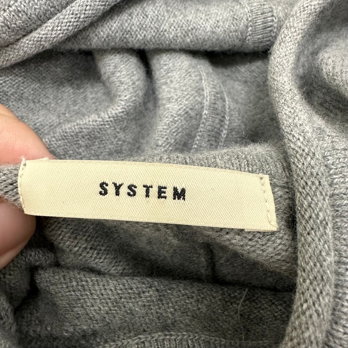 SYSTEM 시스템 옴므 여성 후드티 그레이 F 상품이미지7