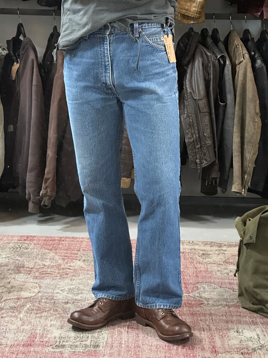 90's USA Made 리바이스 517 오렌지탭 부츠컷 플레어진 상품이미지3