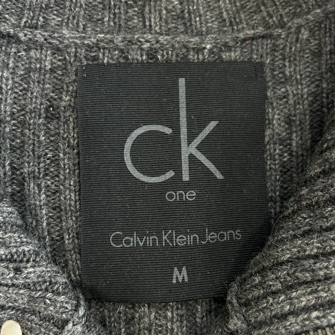 Calvin klein jeans 켈빈클라인 니트 차콜 집업 상품이미지6