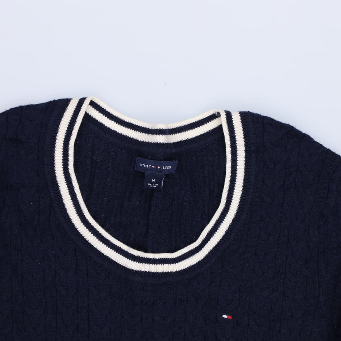 M 타미힐피거 여성 케이블 니트 0225H1 상품이미지3