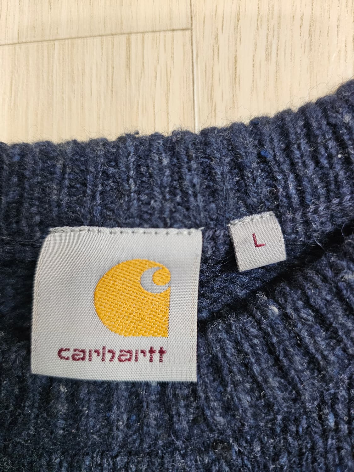칼하트 앙글리스틱 스웨터 니트 L 네이비 상품이미지4