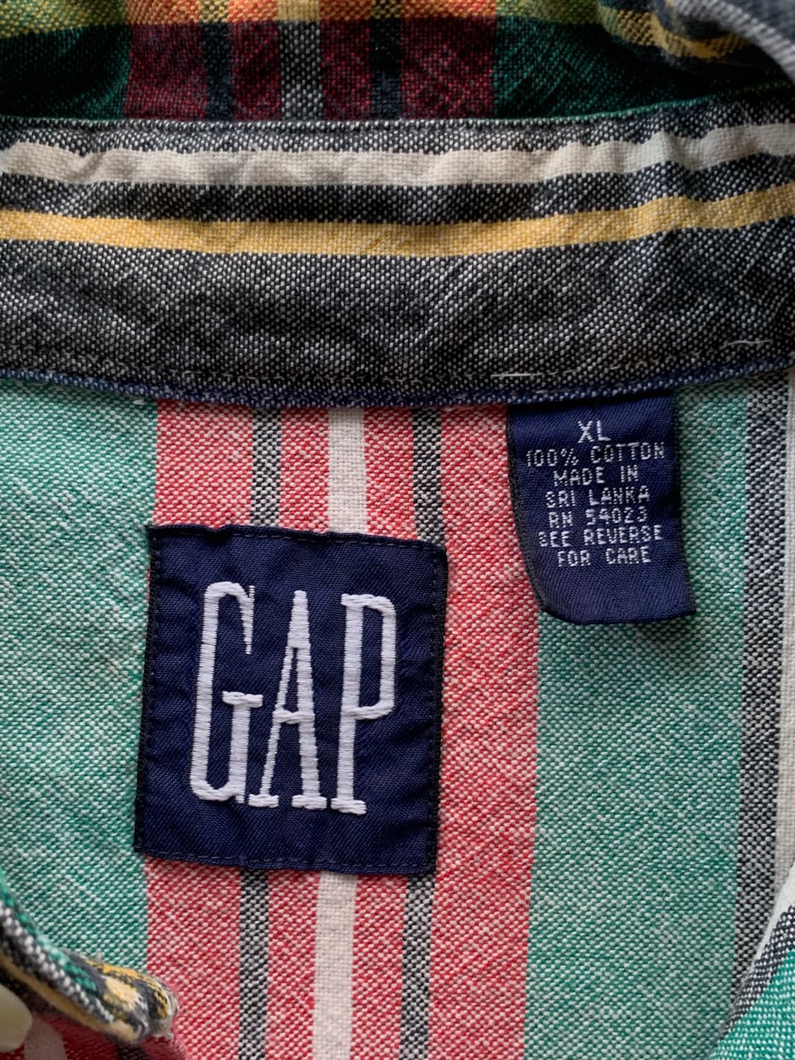 올드 갭 버튼다운 체크 셔츠 상품이미지3