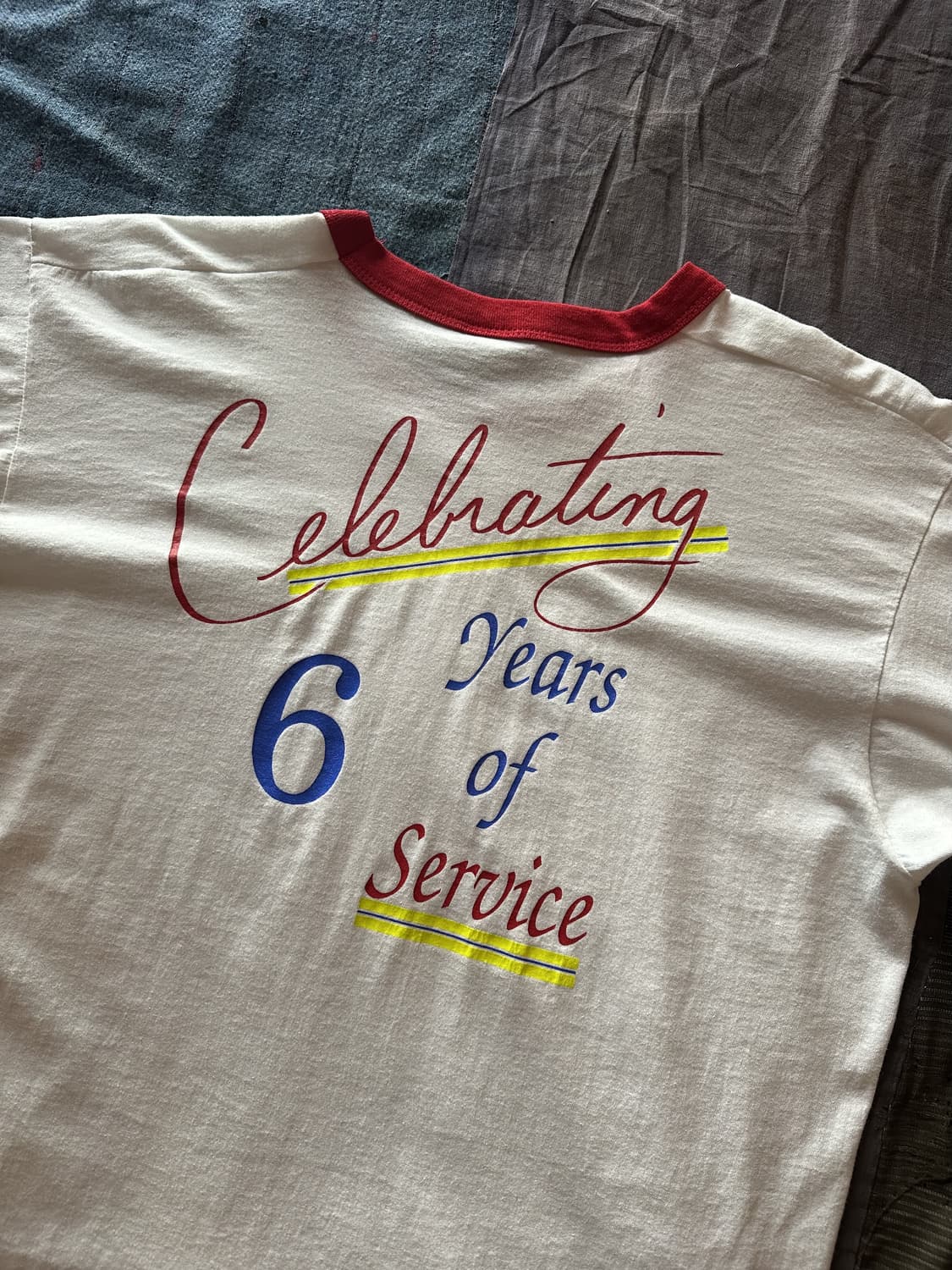 90s USA Vintage Ringer T Shirt 상품이미지2