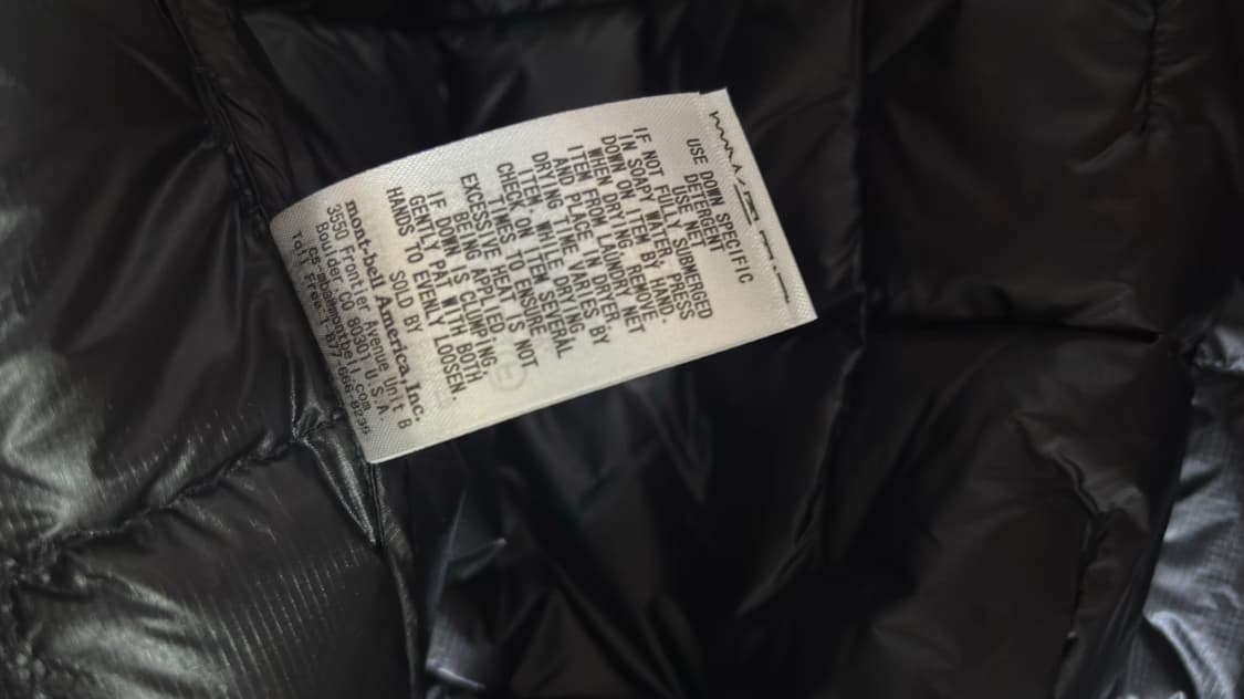 몽벨 플라즈마 1000 경량패딩 상품이미지6