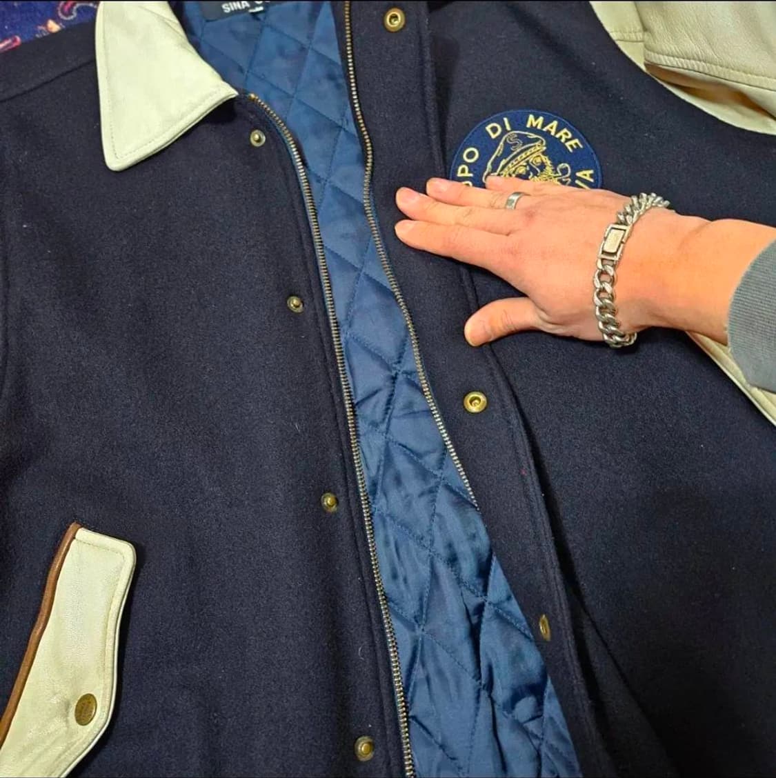 Lupo Di Mare Sina Cova in Japan 가죽 울 패치드 상품이미지6