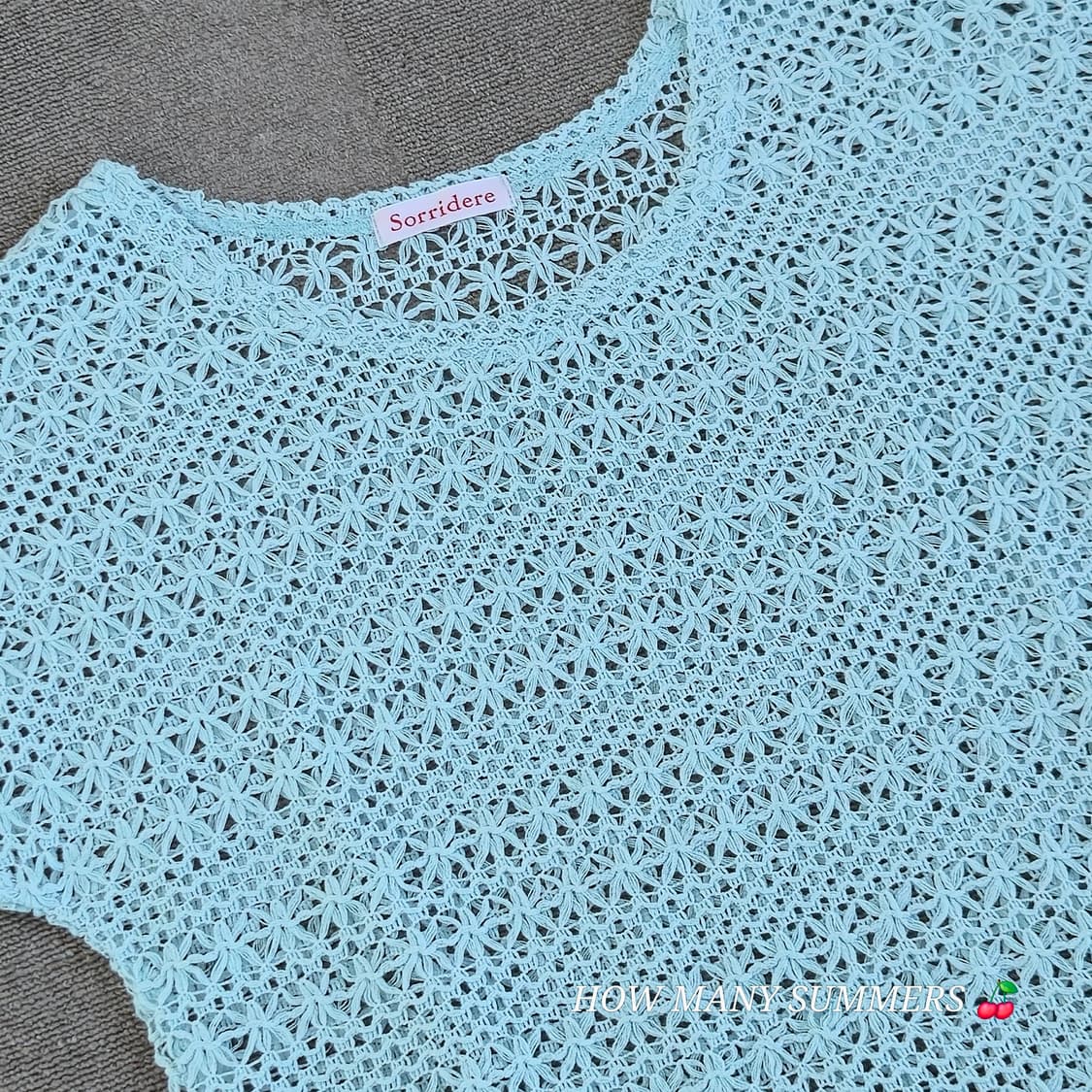 블루그린 여름 니트  상품이미지3