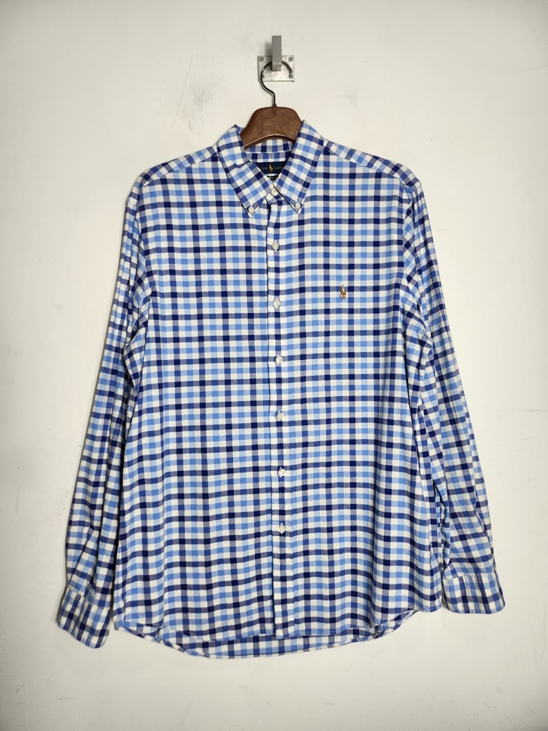 폴로 랄프로렌 클래식핏 깅엄체크 셔츠 상품이미지1