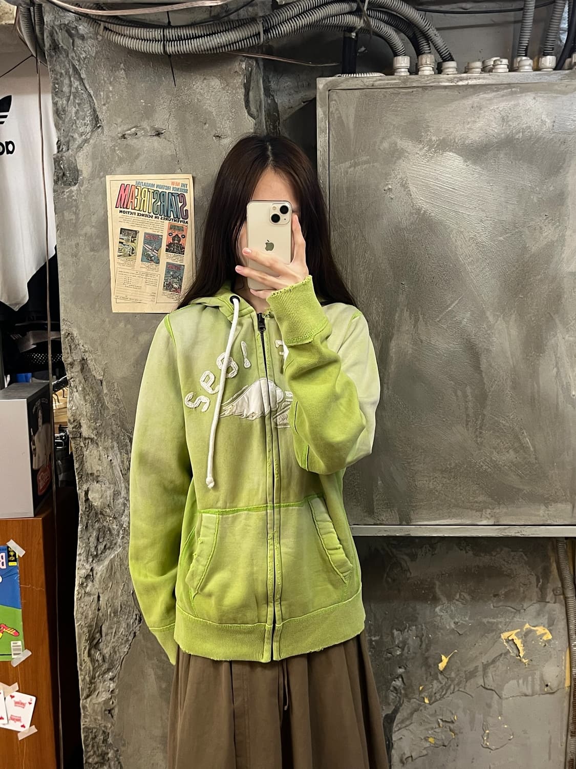 아베크롬비 후드집업 그린 M #csz845 상품이미지2