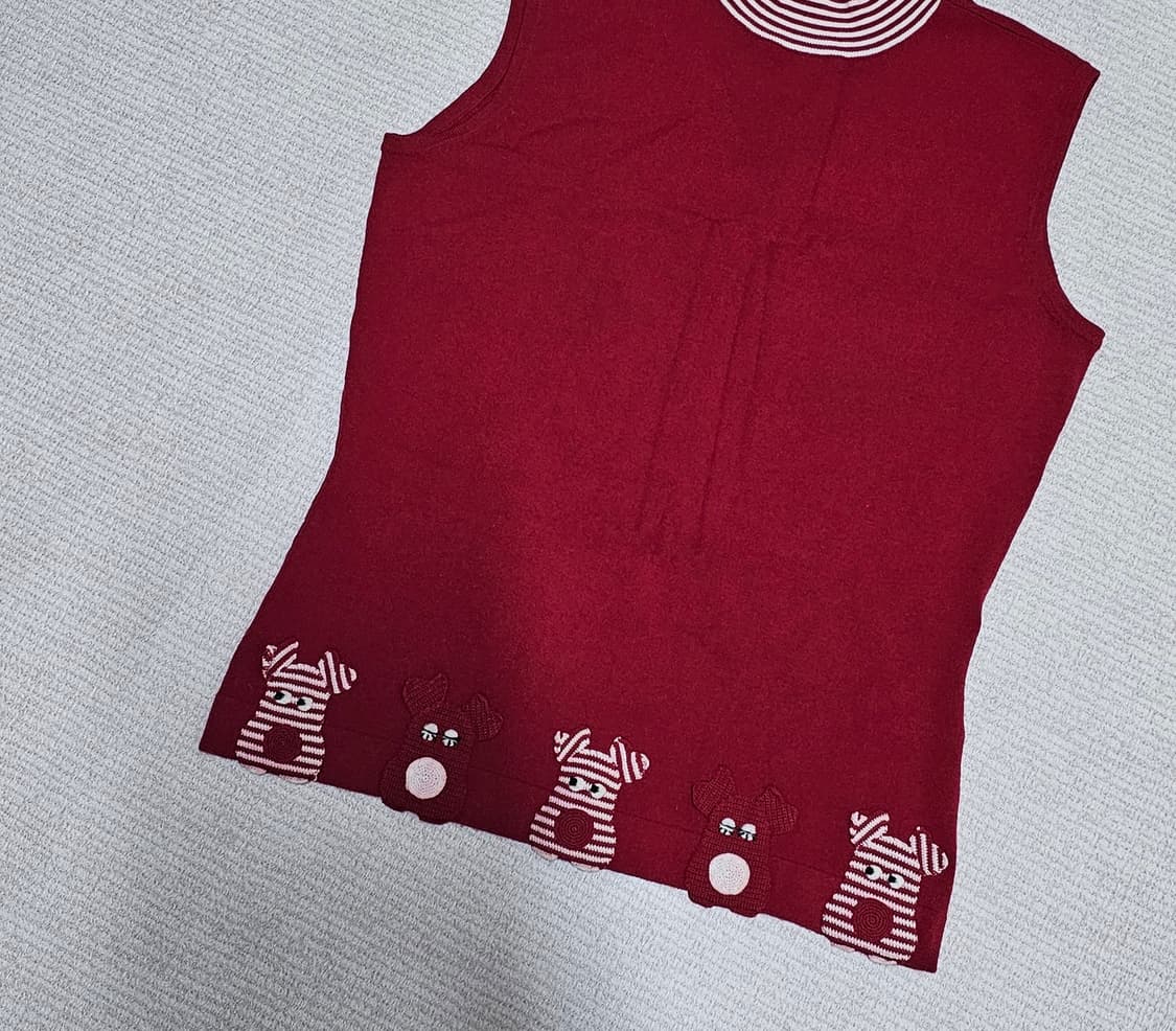 일본빈티지 엠유스포츠. 레드스판성굿  나시  90. 상태좋음 상품이미지2