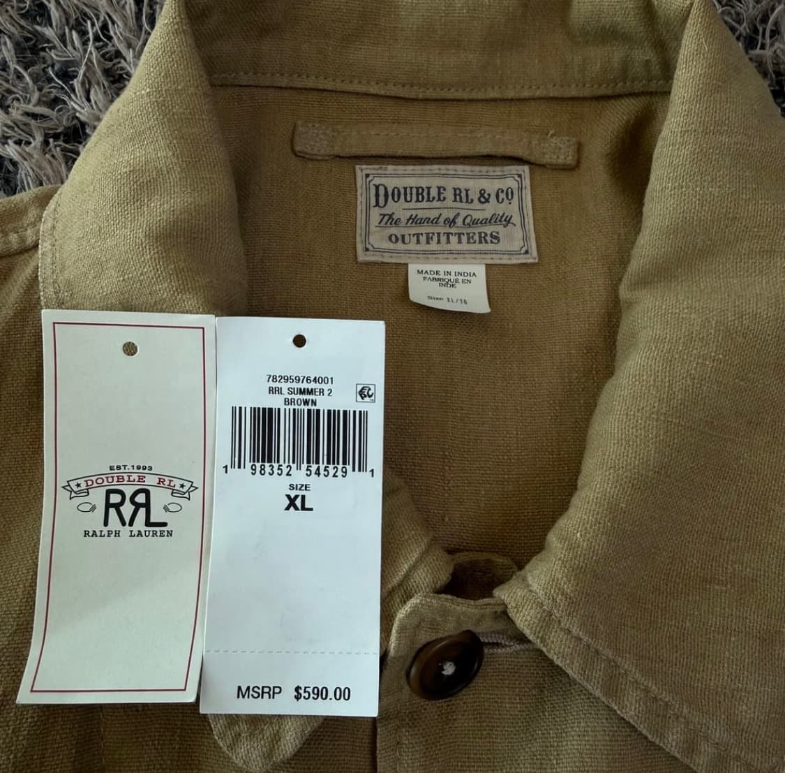 더블알엘 린넨 플라이트 자켓 상품이미지4