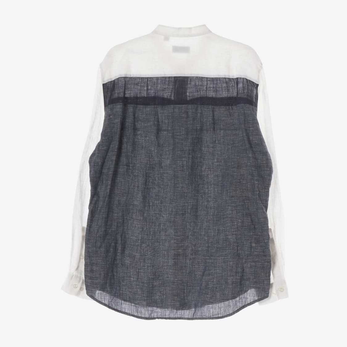 라코스테 3단 컬러블록 린넨 헨리넥 셔츠 L 상품이미지2