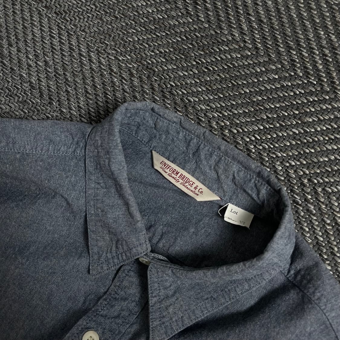 유니폼브릿지 아메카지 샴브레이 데님 셔츠 y 4091 상품이미지5