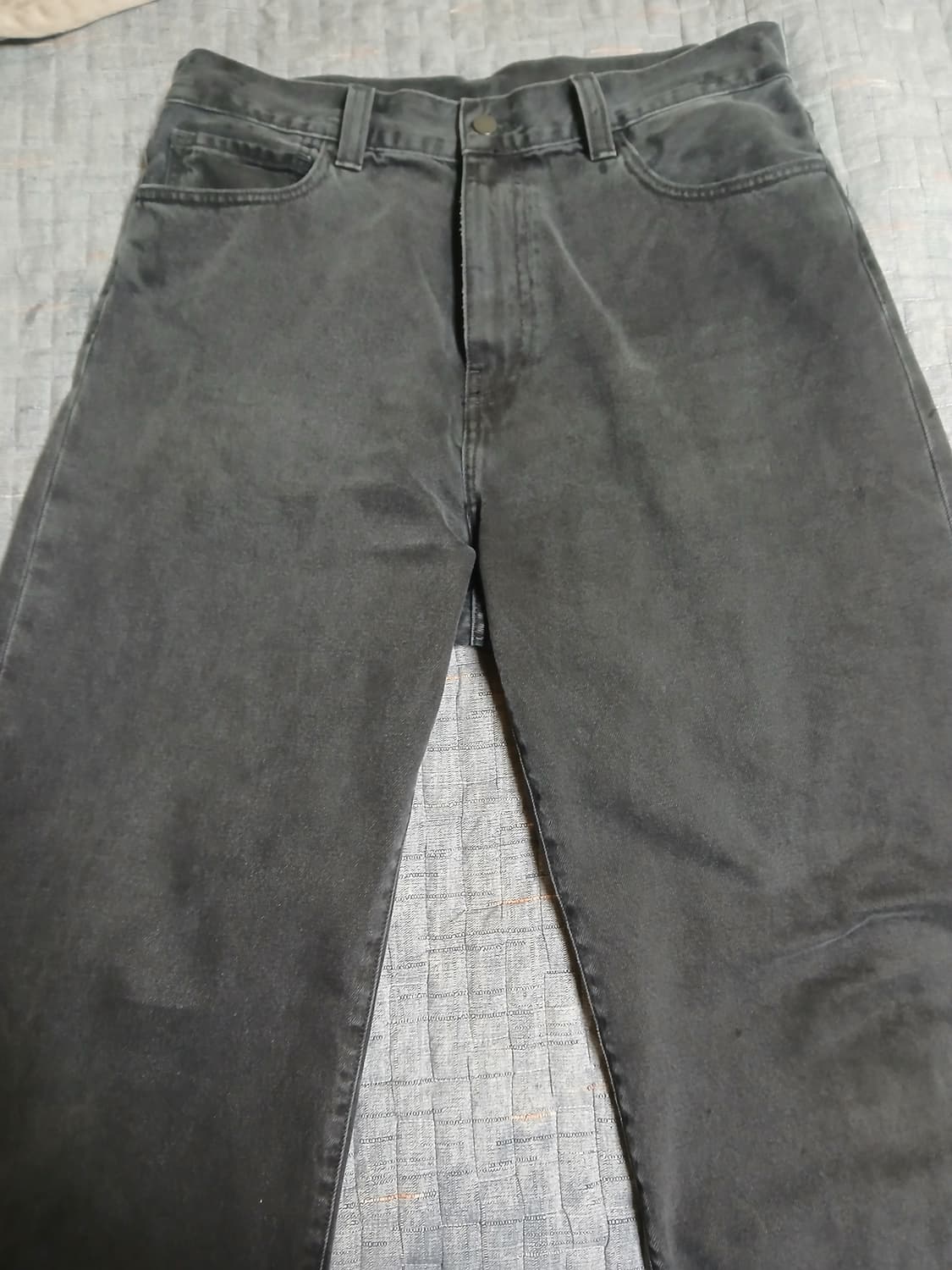 [32]칼하트 랜든팬츠 블랙스톤워시 상품이미지8