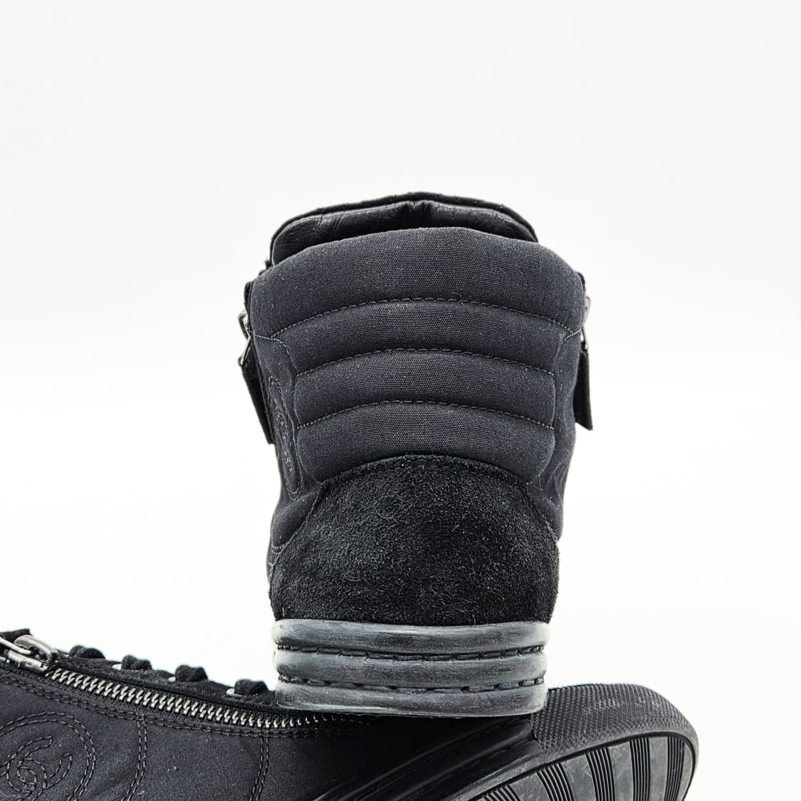  샤넬 우먼스 CC로고 하이탑 스니커즈 블랙 (36)   상품이미지2