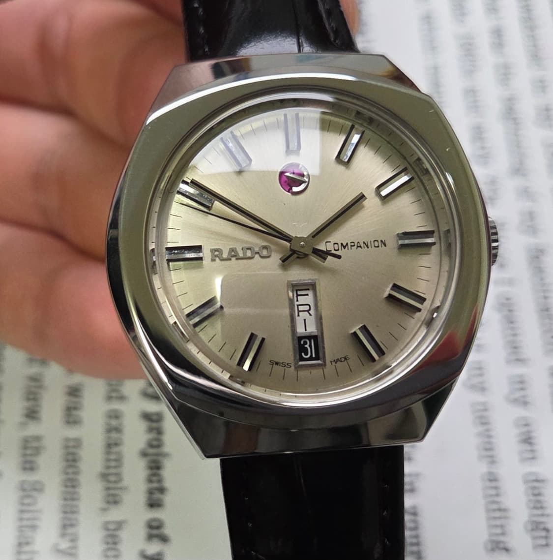 레어] 빈티지 라도 컴패니언 점보 와이드보이 데이데이트 오토매틱 상품이미지8
