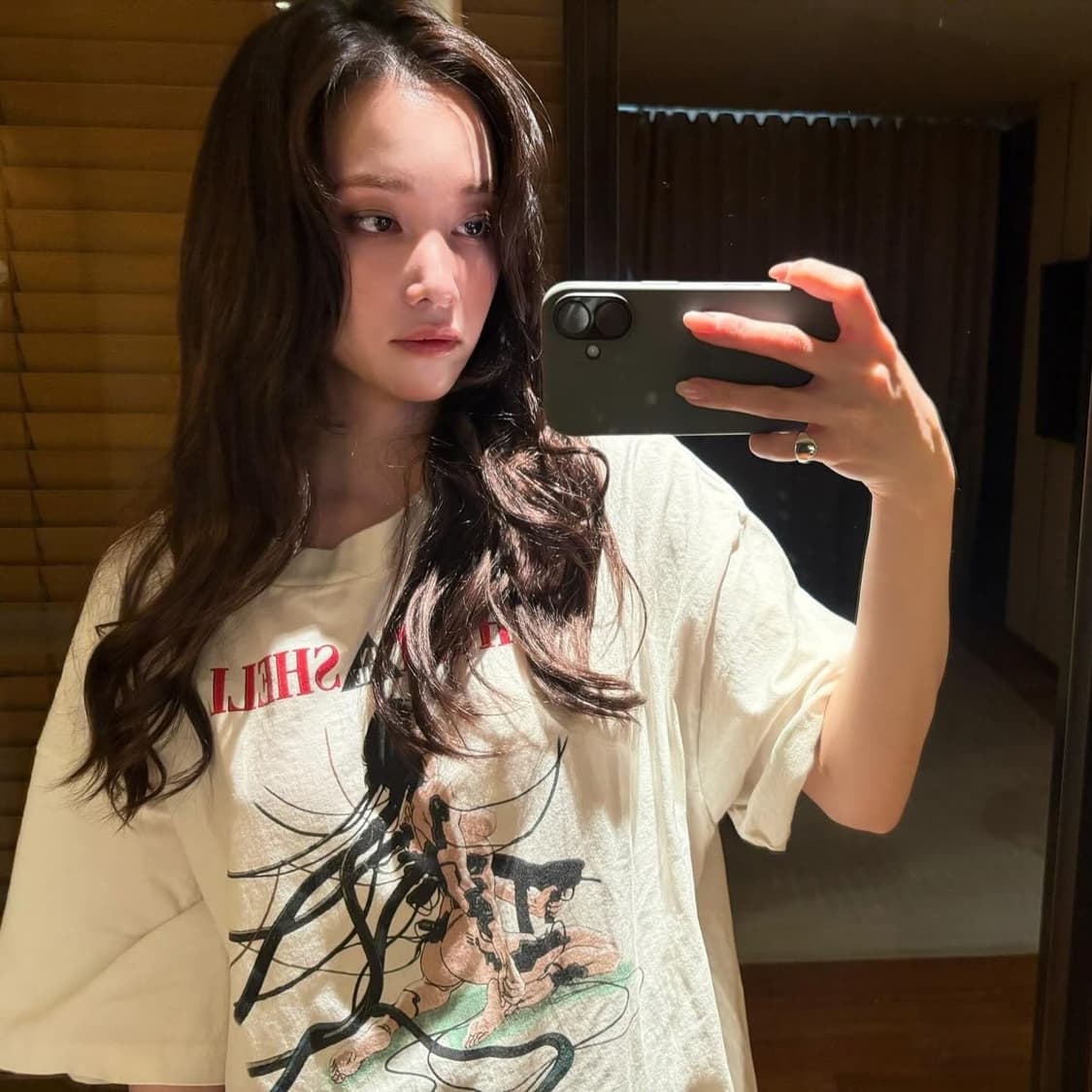 Anime Printing White Tshirt 공각기동대 상품이미지1