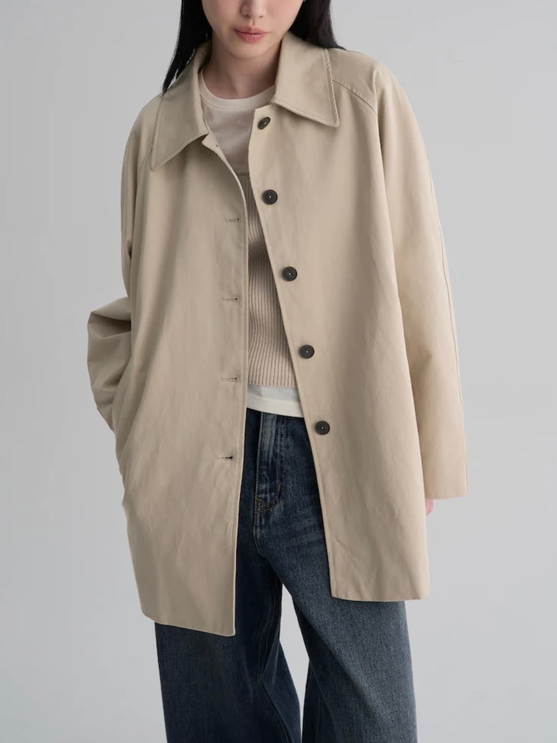 에잇세컨즈  하프 트렌치 코트   상품이미지2