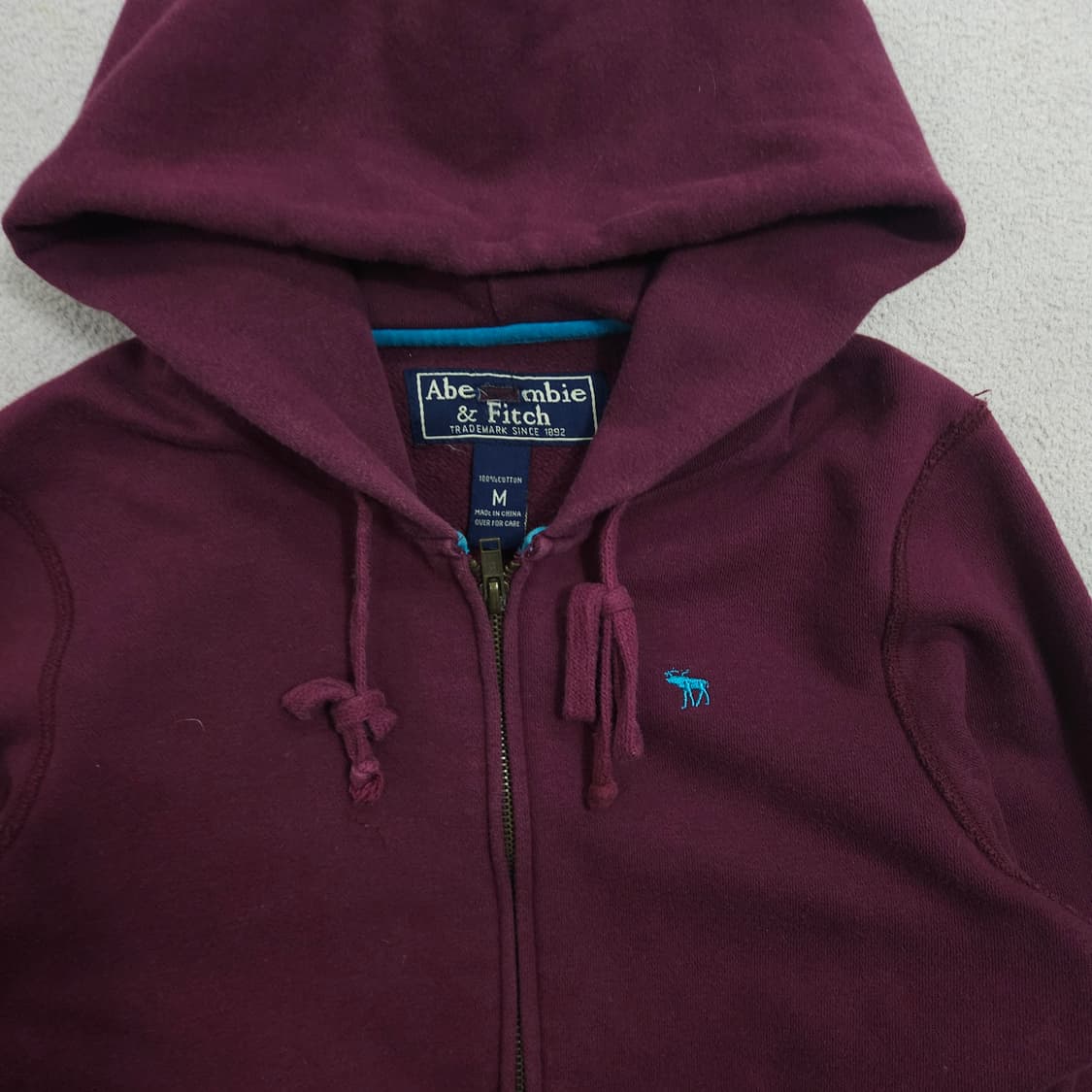 아베크롬비 2way 지퍼 후드 집업 M 상품이미지2