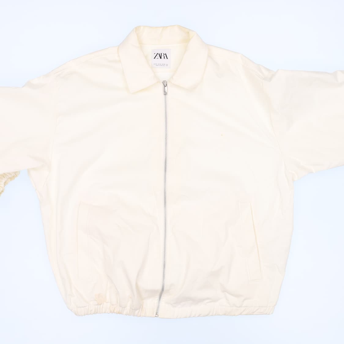 [XL] 자라 남성 화이트 블루종 자켓 0120J 상품이미지5