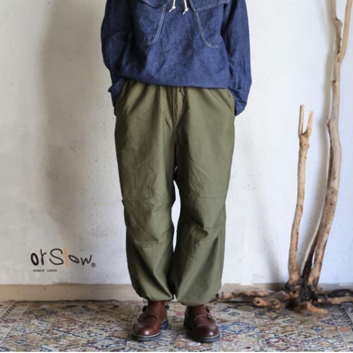 오어슬로우 루즈핏 아미 트라우저 (M / 2 ) 사이즈 프리 상품이미지1