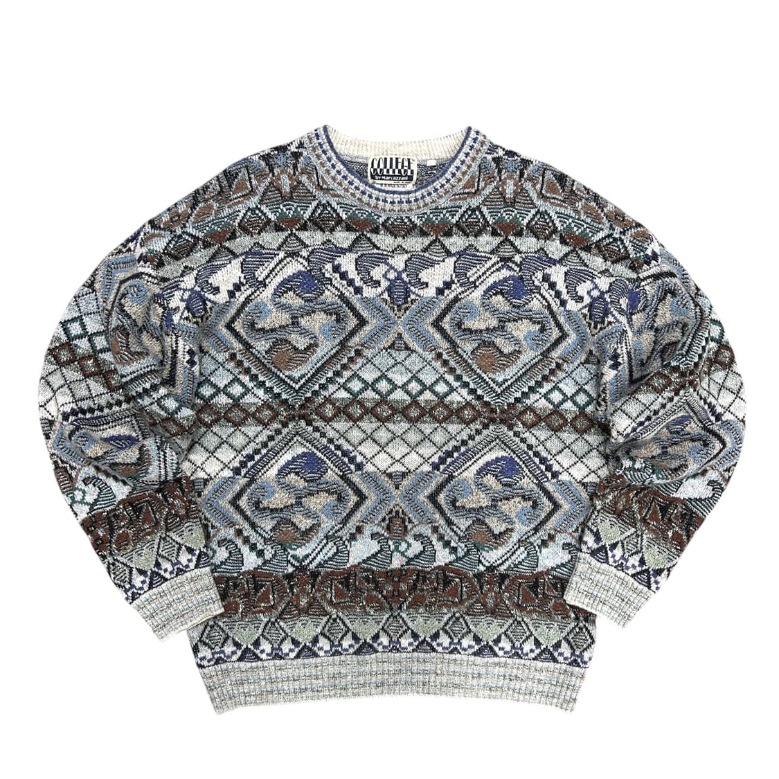 COLLEGE 빈티지 울혼방 니트(M) 상품이미지1